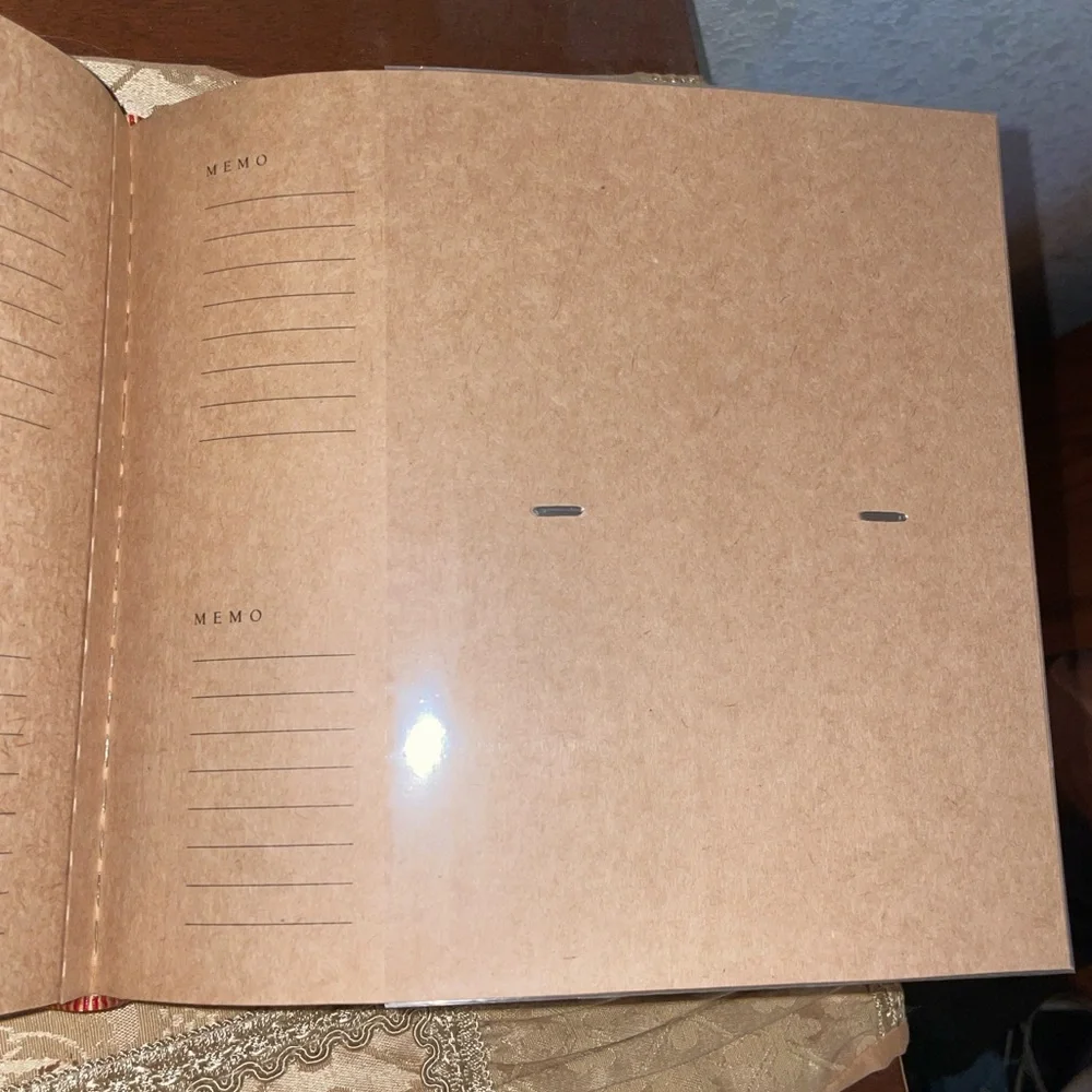 New (laminated removable cover)Vntg Scrapbook, photo album, Memo album, journal.